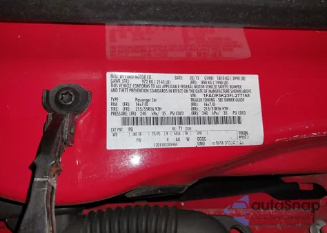 2015 Ford Focus Se z USA, uszkodzony, nr VIN 1FADP3K23FL277168